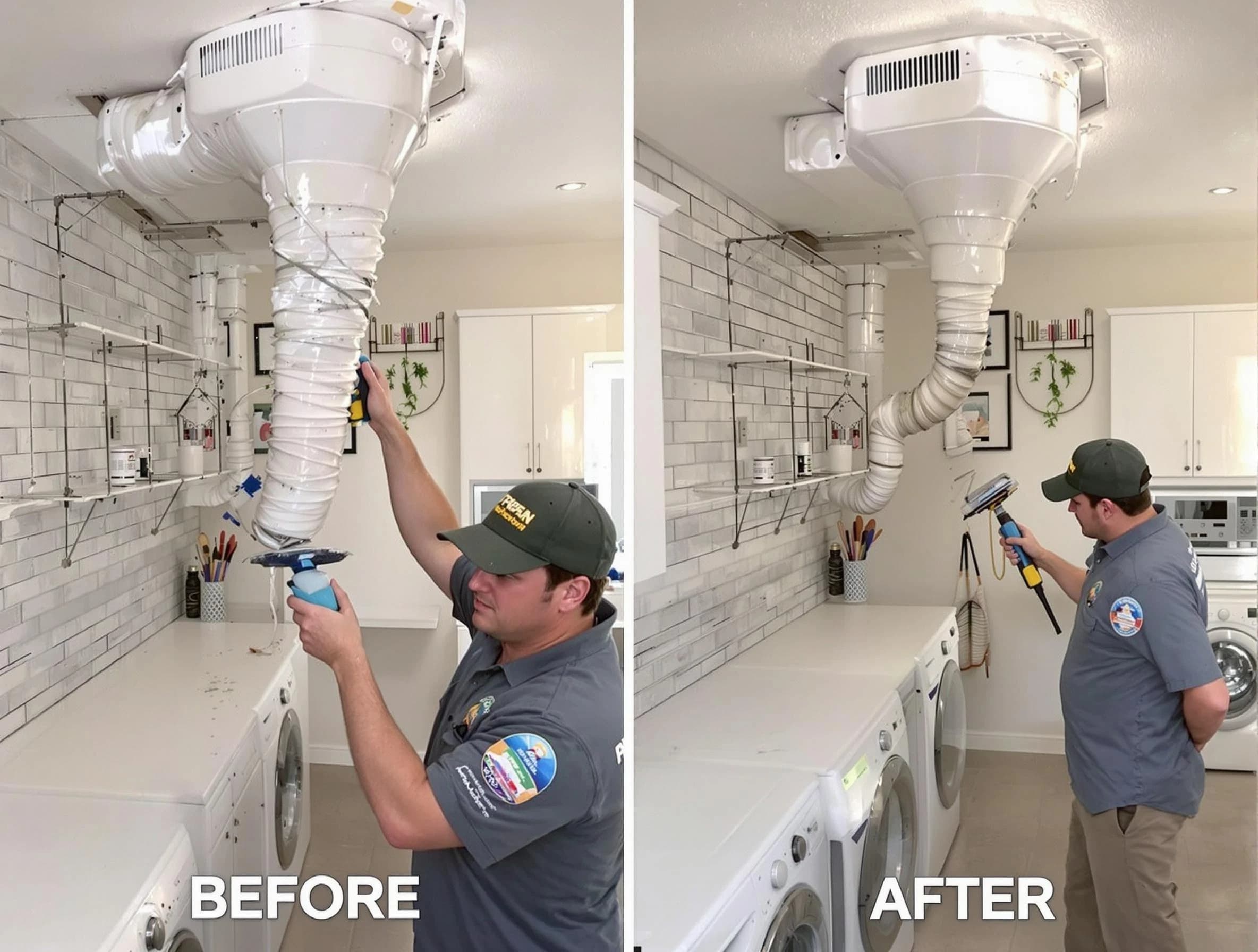 Professional dryer exhaust vent cleaning by South Weber Dryer Vent Cleaning in South Weber