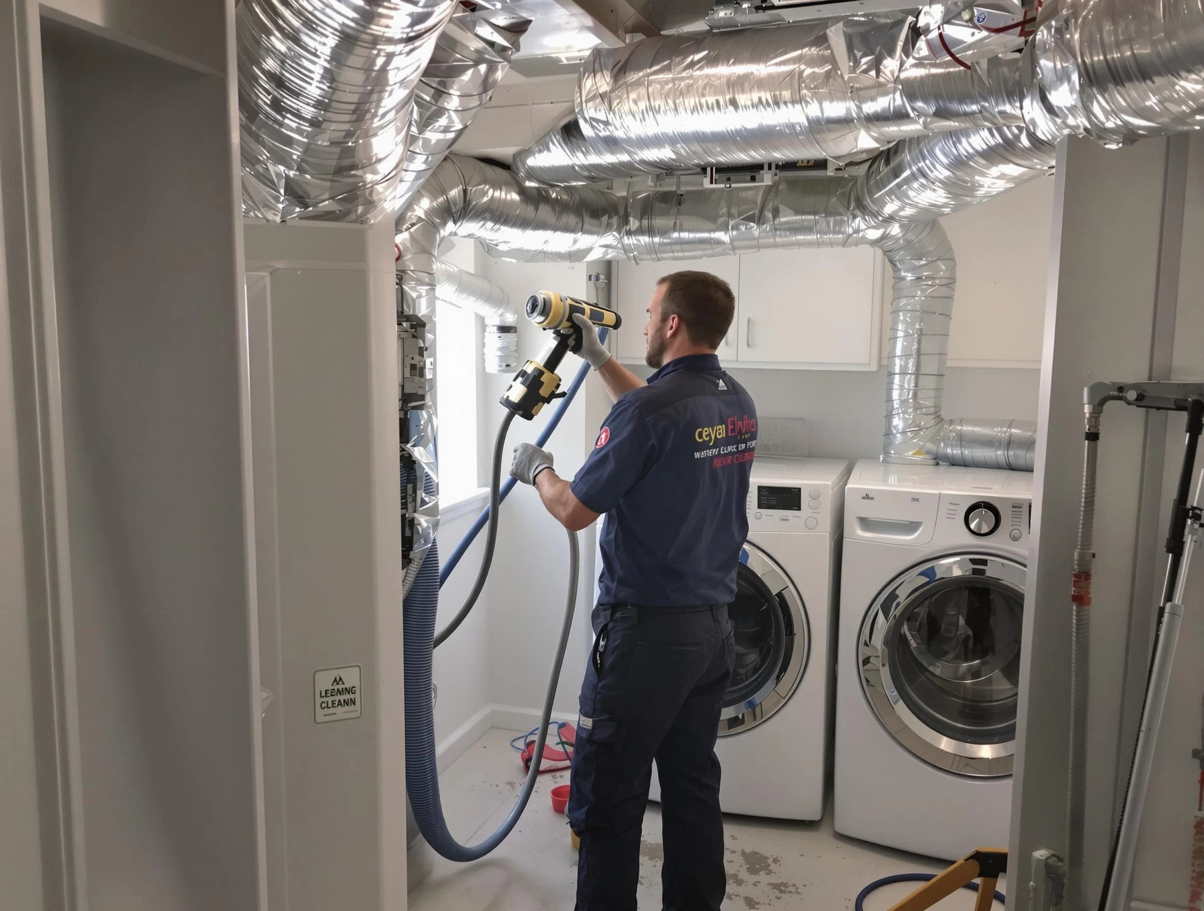 South Weber Dryer Vent Cleaning specialist using advanced equipment for thorough duct cleaning in South Weber